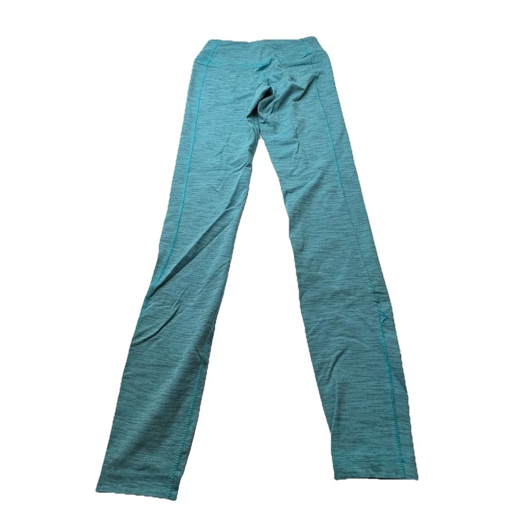 Nike Dri-Fit Leggings Women's Size XS Aqua Black Running Athletic Gym